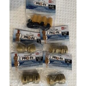PRO-Fit  3/4" Quick Connect Union( Fittings for AC Line) 4X NEW+ Support Kit